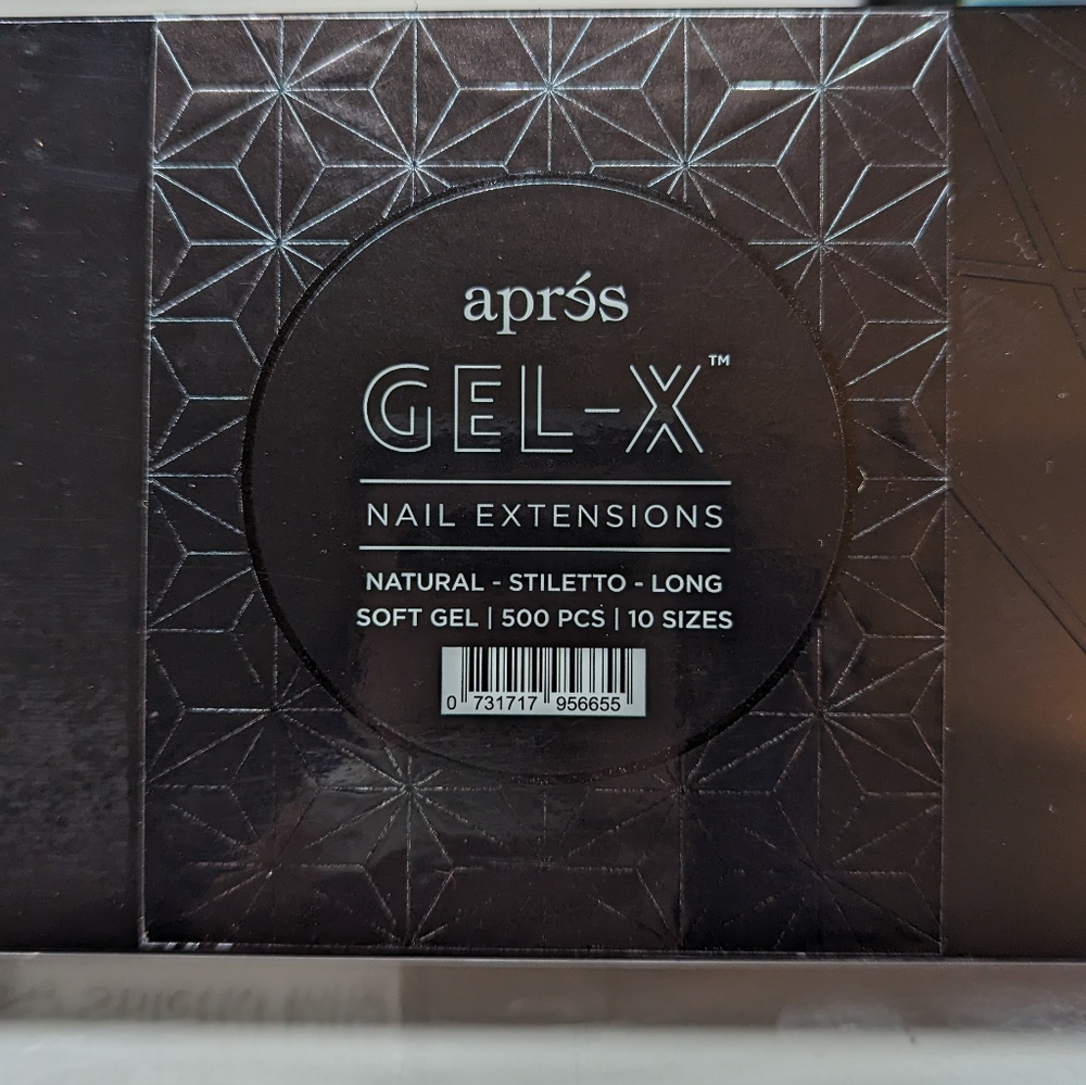 Aprés Nails Natural Stiletto Long Gel-X nails, New